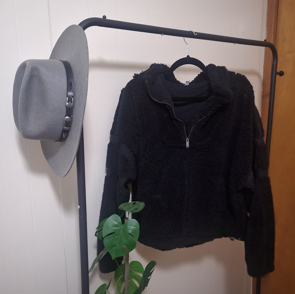 Free People Movement Nantucket Half-Zip Fleece Jacket in Black - Picture 5 of 7